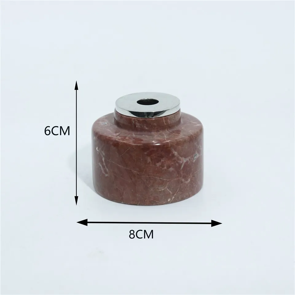 Hnedý okrúhly mramorový aromatický difuzér